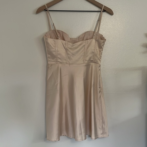 Princess Polly Spotlight Mini Dress in Champagne - Picture 8 of 11
